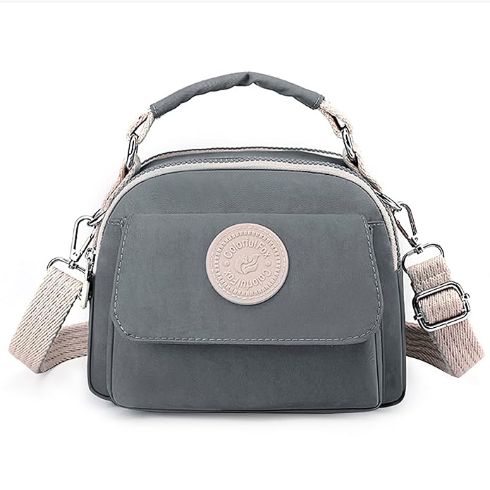 crossbody grey