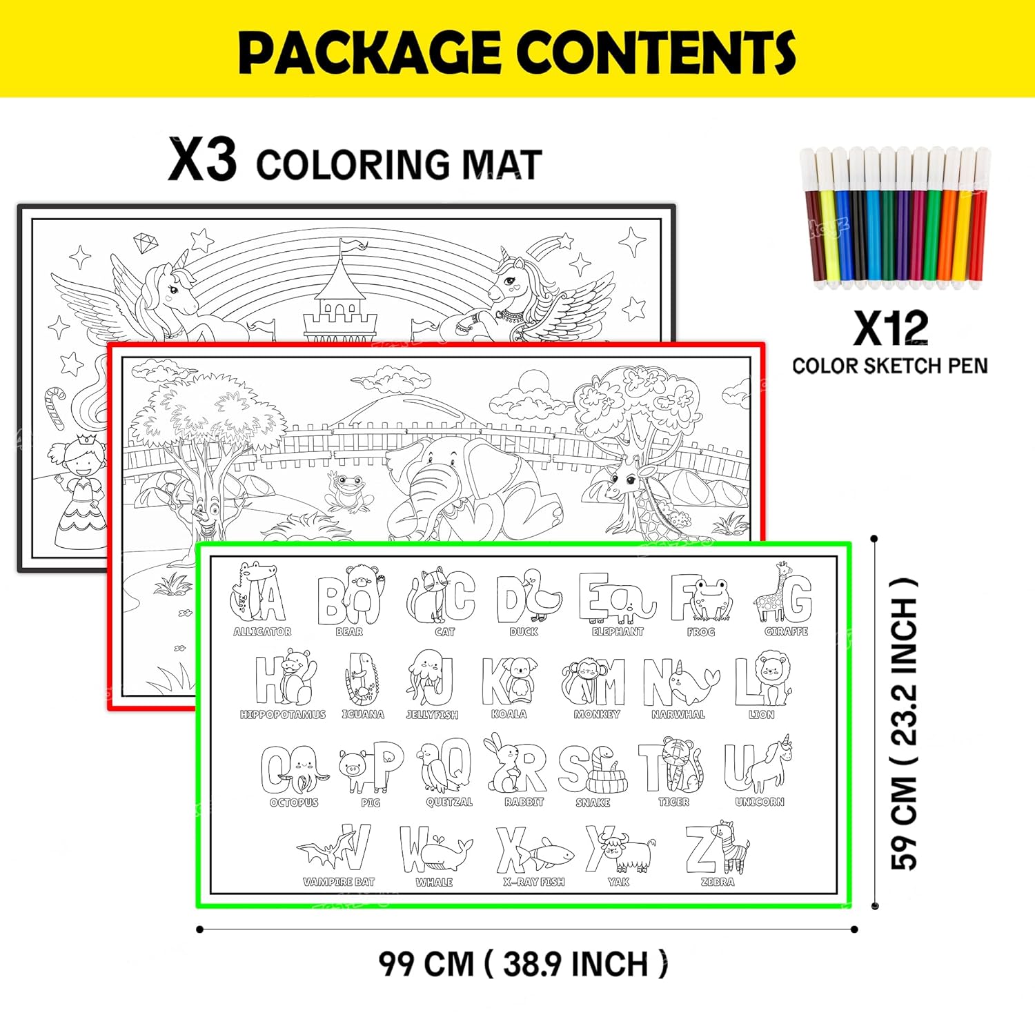 DIY colouring mat