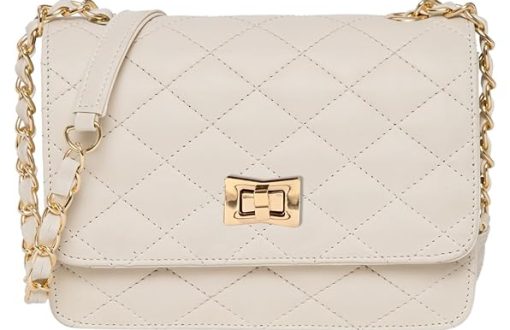 quilted white bag