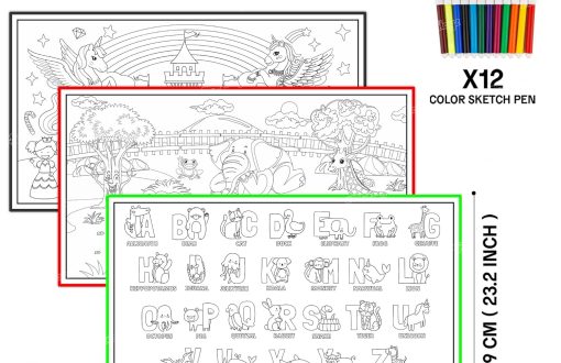 DIY colouring mat